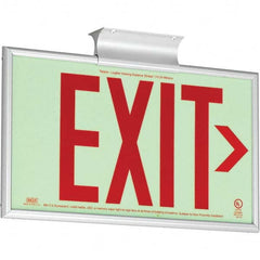 Hubbell Lighting - Illuminated Exit Signs Number of Faces: 1 Letter Color: Red - Top Tool & Supply