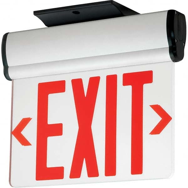 Hubbell Lighting - Illuminated Exit Signs Number of Faces: 1 Letter Color: Red - Top Tool & Supply