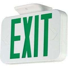 Hubbell Lighting - Illuminated Exit Signs Number of Faces: 1 Letter Color: Green - Top Tool & Supply