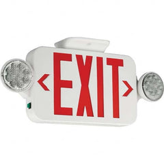 Hubbell Lighting - Combination Exit Signs Mounting Type: Ceiling Mount; Wall Mount Number of Faces: 1 - Top Tool & Supply