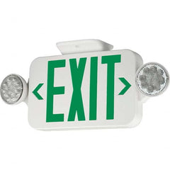 Hubbell Lighting - Combination Exit Signs Mounting Type: Wall Mount; Ceiling Mount Number of Faces: 1 - Top Tool & Supply