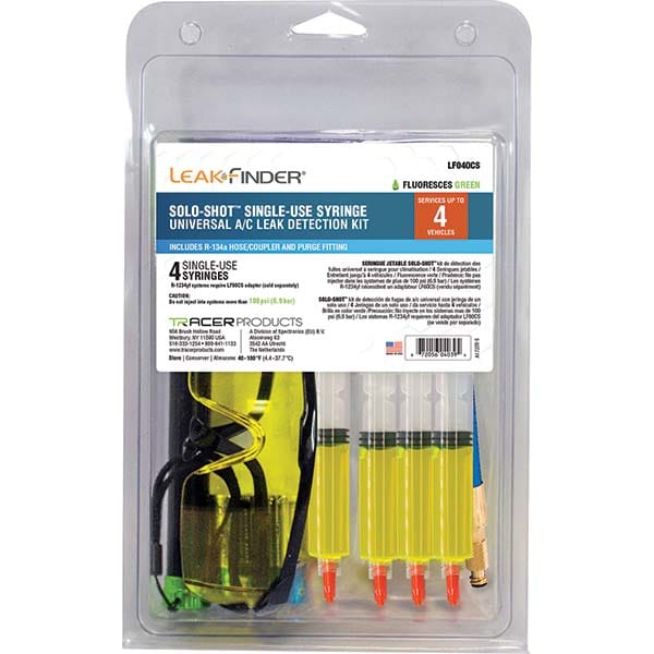 Leak Finder - Automotive Leak Detection Kits Type: A/C Dye Injection Kit Applications: A/C Systems - Top Tool & Supply