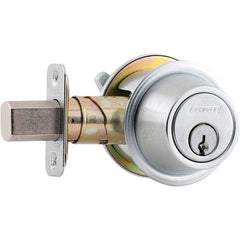 Schlage - Deadbolts Type: Single Cylinder Door Thickness Range: 1-3/8 - 1-7/8 - Top Tool & Supply