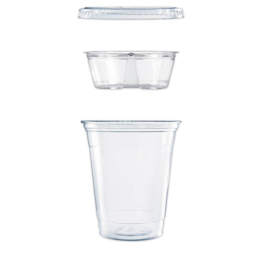 DART - Paper & Plastic Cups, Plates, Bowls & Utensils; Breakroom Accessory Type: Plastic Cold Cups ; Breakroom Accessory Description: Cups-Cold Drink; Plastic ; Color: Clear - Exact Industrial Supply