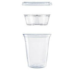 DART - Paper & Plastic Cups, Plates, Bowls & Utensils; Breakroom Accessory Type: Plastic Cold Cups ; Breakroom Accessory Description: Cups-Cold Drink; Plastic ; Color: Clear - Exact Industrial Supply