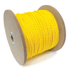 Mibro - Rope; Type: Barrier Rope ; Head/Holder Diameter (Inch): 5/16 ; Material: Polypropylene ; Load Capacity (Lb.): 135.000 ; Maximum Length: 600.00 ; Color: Yellow - Exact Industrial Supply