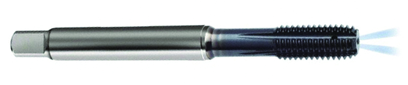 M6 x 1.0 Dia. - 6HX - 4 FL - PM Cobalt Semi-Bott Tap-ALCRN-Coolant-Thru-FORM-C - Top Tool & Supply