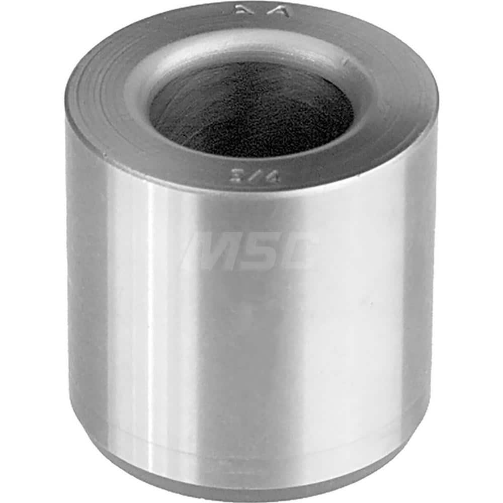 Press Fit Headless Drill Bushing: P, 3/4″ ID, 1-3/8″ OD 1-3/8″ OAL, Carbon Steel