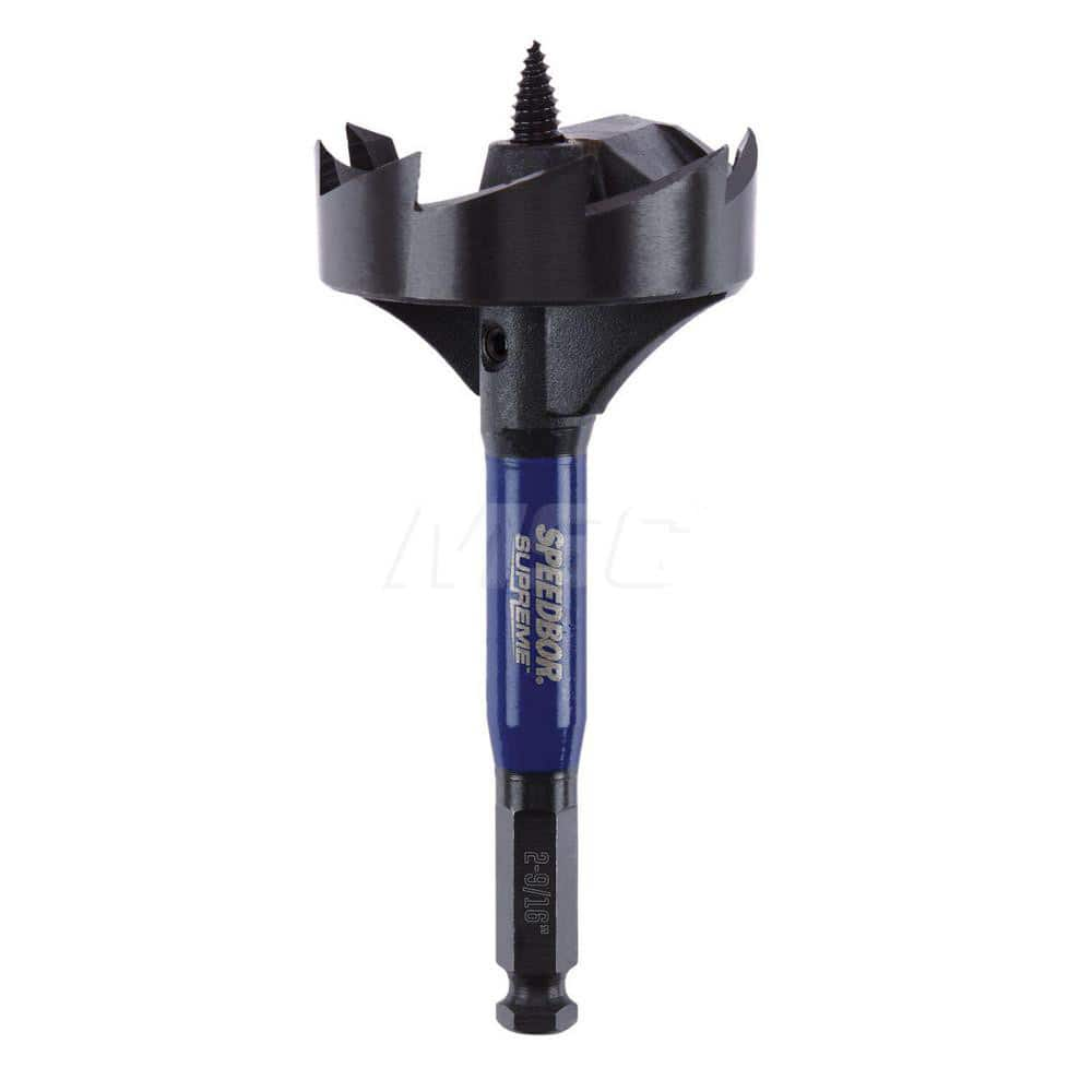 Self-Feed Drill Bits; Drill Bit Size (Inch): 2.563 in; Shank Diameter (Inch): 0.4375; Shank Size (Inch): 0.4375; Shank Type: Hex Shank; Coated: Coated; Drill Bit Material: Steel; Drill Bit Finish/Coating: Oxide; Coated; Series: SPEEDBOR ™; Overall Length