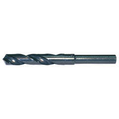 15.00mm RHS / RHC HSS 118 Degree Radial Point Silver & Deming Reduced Shank Drill - Steam Oxide - Exact Industrial Supply