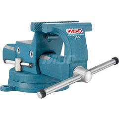 Bench Vise: 5-1/2″ Jaw Width, 7-1/2″ Jaw Opening, 3-1/2″ Throat Depth Swivel, Drop Forged Steel