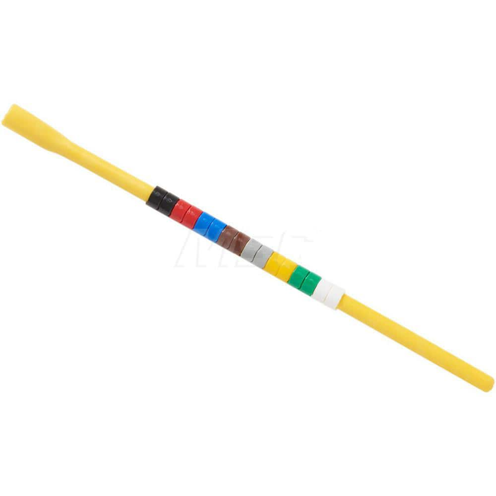 Cable Marker Set: Use with Fluke 1,770 Series Three-Phase Power Quality Analyzers Yellow