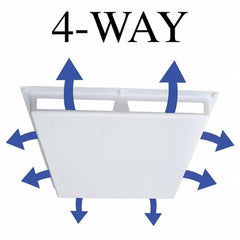 Elima-Draft - Registers & Diffusers Type: Ceiling Diffuser Cover Style: 4 Way - Top Tool & Supply