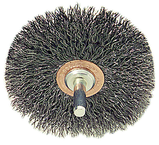 3'' Diameter - Crimped Stainless Confle x Brush - Top Tool & Supply