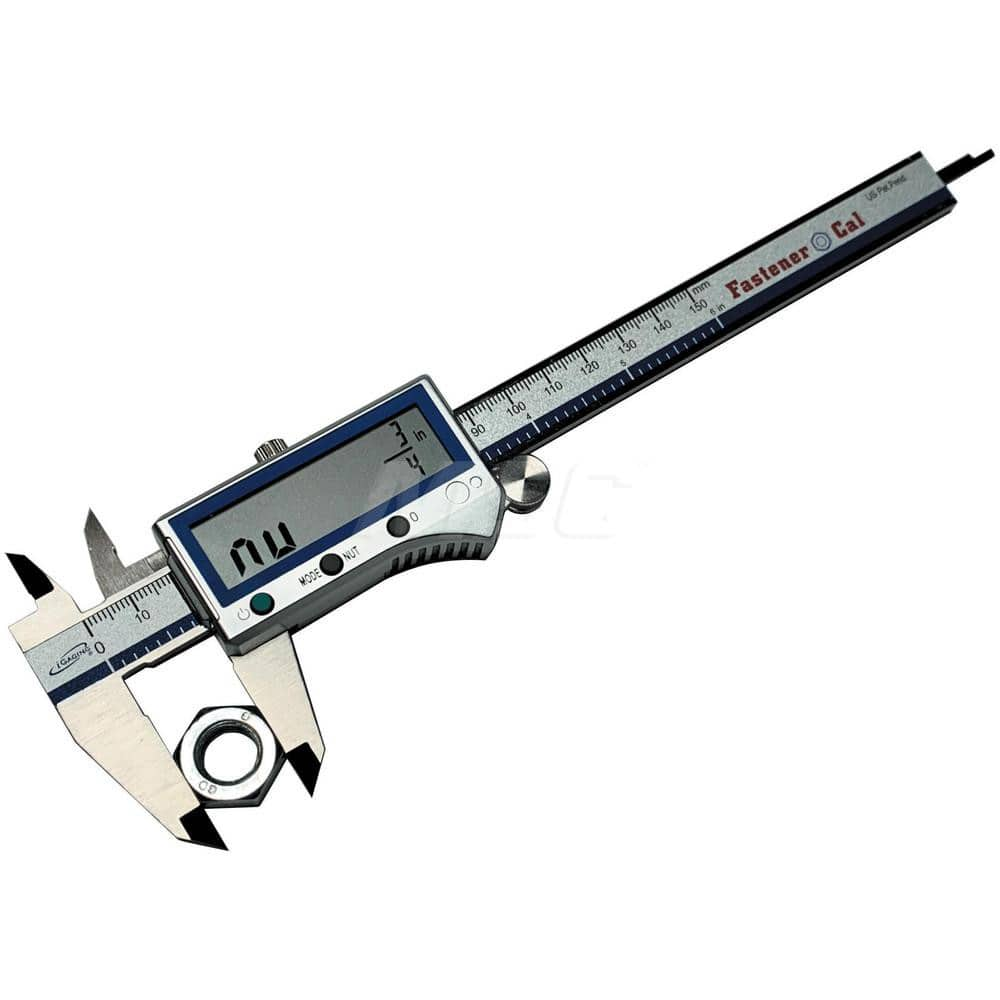 Electronic Caliper: 0 to 12″, 0.0005″ Resolution, IP54 0.0015″ Accuracy, Stainless Steel Jaws, SPC & USB Output