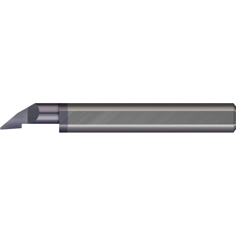 Profiling Tools; Minimum Bore Diameter (Decimal Inch): 0.0900; Maximum Bore Depth (Decimal Inch): 1/4; Radius: 0.0050; Overall Length (Decimal Inch): 1-1/2; Shank Diameter (Inch): 1/8; Projection: Projection; Finish/Coating: AlTiN; Projection (Decimal Inc