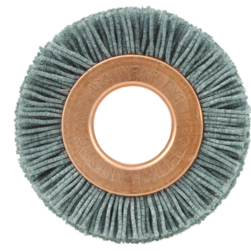 1-1/2″ Small Diameter Nylox Wheel Brush, .022/180, 1/2″ Arbor Hole - Top Tool & Supply