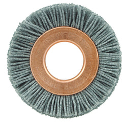 1-1/2″ Small Diameter Nylox Wheel Brush, .022/180, 1/2″ Arbor Hole - Top Tool & Supply