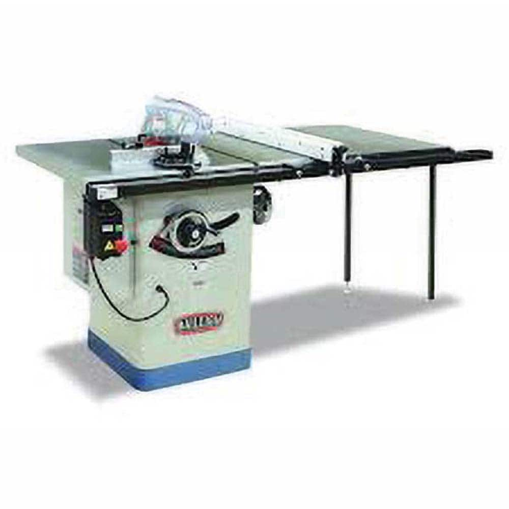 Table Saws; Blade Diameter (Inch): 10; Arbor Diameter (Inch): 5/8; Maximum Cutting Depth (Inch): 8; Phase: 1; Maximum Rip to Right of Blade (Inch): 50; Horsepower (HP): 2.0; Voltage: 220; Maximum Width of Dado (Inch): 13/16; Maximum Diameter of Dado (Inch