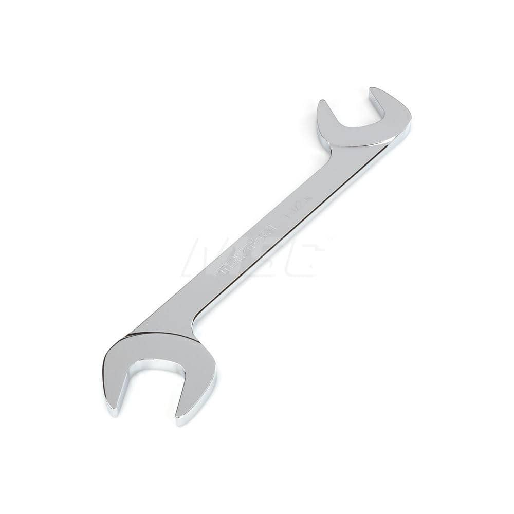 Open End Wrench: Angled & Open End Head, 1-1/2″ Chrome Moly Finish