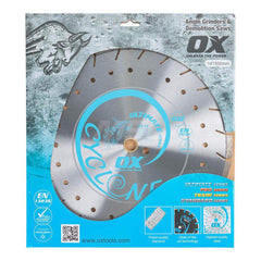 Wet & Dry Cut Saw Blade: 14″ Dia, 1″ Arbor Hole Use on Concrete, Standard Arbor