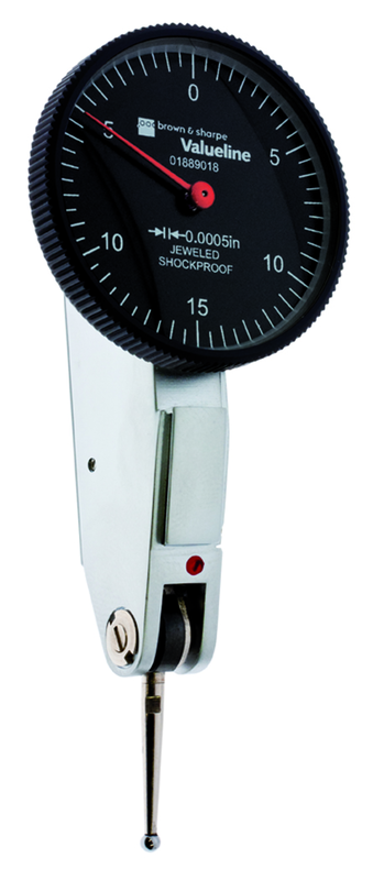 1.26" Face Diameter .0005" Graduation Black Face Dial Test Indicator Model No. 01889018 - Top Tool & Supply