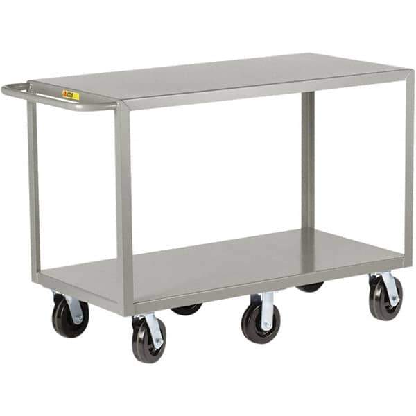 Little Giant - 3,600 Lb Capacity, 30" Wide x 48" Long x 36" High Cart - 2 Shelf, Steel, Phenolic Casters - Top Tool & Supply