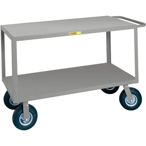 Little Giant - 1,200 Lb Capacity, 24" Wide x 48" Long x 38" High Cart - Steel, Pneumatic Casters - Top Tool & Supply