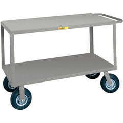 Little Giant - 1,200 Lb Capacity, 30" Wide x 48" Long x 38" High Cart - Steel, Pneumatic Casters - Top Tool & Supply