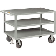 Little Giant - 5,000 Lb Capacity, 24" Wide x 36" Long x 36" High Cart - 3 Shelf, Steel, Phenolic Casters - Top Tool & Supply