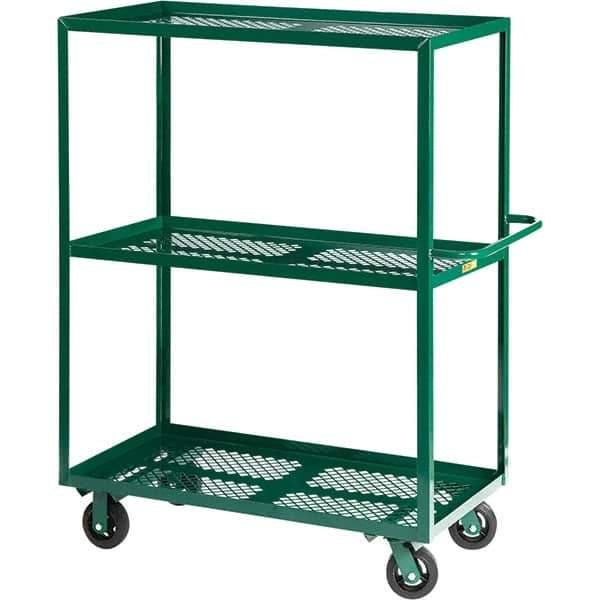 Little Giant - 4,000 Lb Capacity Steel Platform Truck - Steel Deck, 24" OAW, 48" Platform Length - Top Tool & Supply