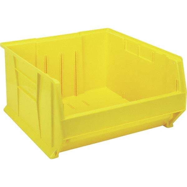 Quantum Storage - 225 Lb Load Capacity Yellow Polypropylene Tote Container - Stacking, 12" Long x 22-1/2" Wide x 23.9" High - Top Tool & Supply