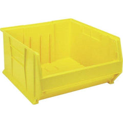 Quantum Storage - 225 Lb Load Capacity Yellow Polypropylene Tote Container - Stacking, 12" Long x 22-1/2" Wide x 23.9" High - Top Tool & Supply