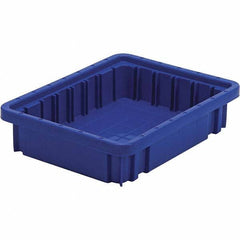 Quantum Storage - 20 Lb Load Capacity Blue Polypropylene Dividable Container - Stacking, 2-1/2" Long x 8.3" Wide x 10.9" High - Top Tool & Supply