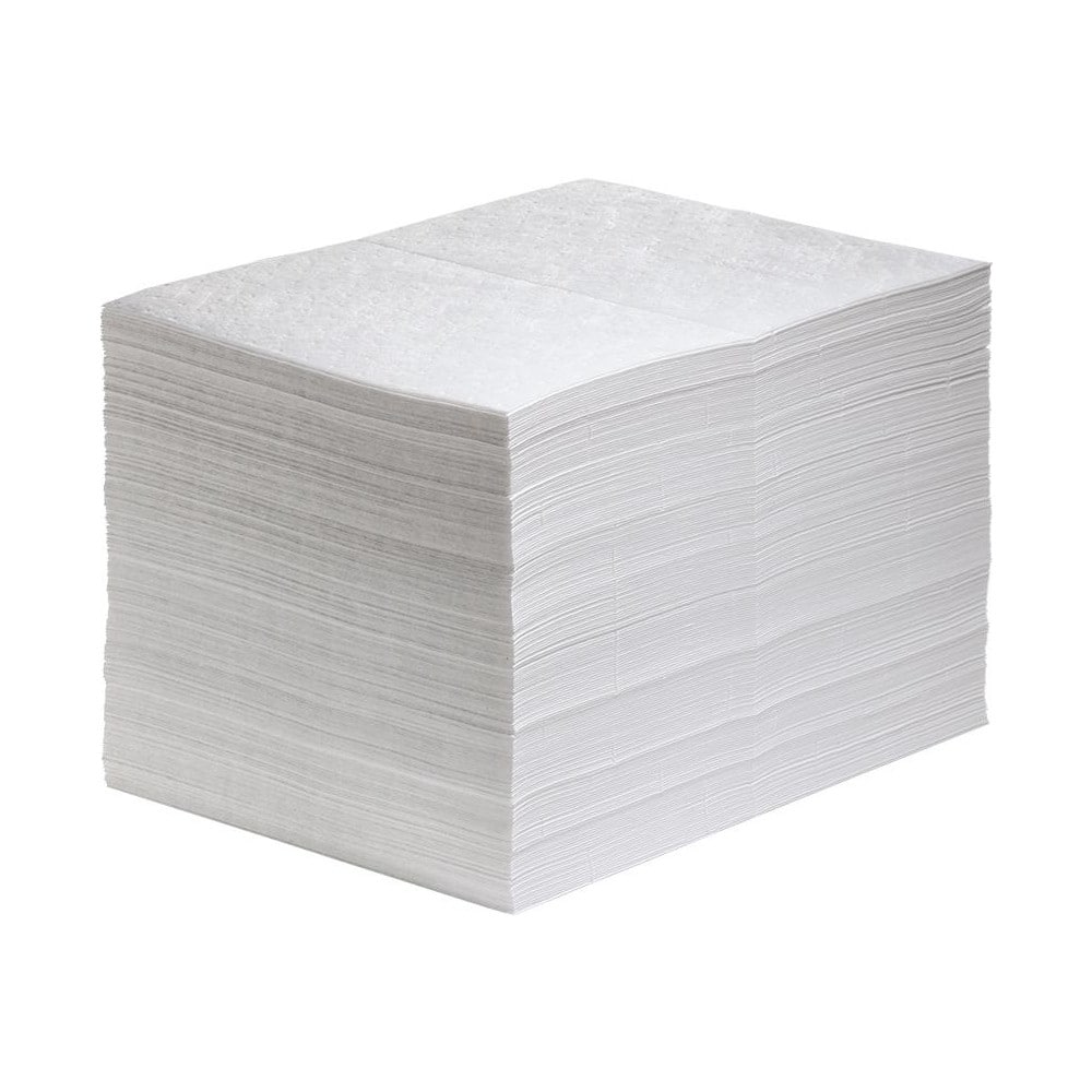 Pads, Rolls & Mats; Product Type: Pad; Application: Oil Only; Overall Length (Inch): 20 in; Total Package Absorption Capacity: 22 gal; Material: Polypropylene; Fluids Absorbed: Oil Based Liquids; Oil; Fuel; Absorbency Weight: Light; Width (Decimal Inch -