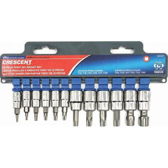 Crescent - Hex & Torx Bit Socket Sets Type: Torx Bit Socket Set Drive Size: 1/4, 3/8 - Top Tool & Supply