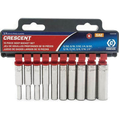 Crescent - Socket Sets Measurement Type: Inch Drive Size: 1/4 - Top Tool & Supply