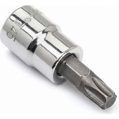 Crescent - Hand Hex & Torx Bit Sockets; Tool Type: Torx Bit Socket ; Drive Size (Inch): 3/8 ; Torx Size: T45 ; Overall Length (Inch): 4.300 - Exact Industrial Supply