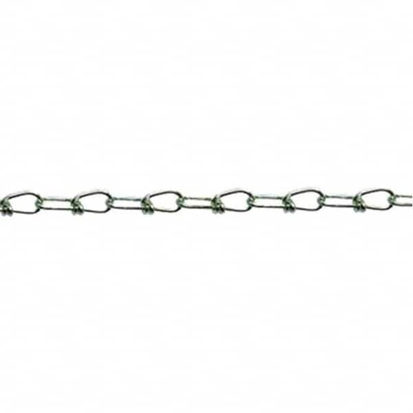 Campbell - Weldless Chain; Type: Double Loop Chain ; Load Capacity (Lb.): 90 ; Trade Size: #1, #2, #3 ; Chain Diameter (Decimal Inch): 0.8000 ; Finish/Coating: Polycoated ; PSC Code: 4010 - Exact Industrial Supply