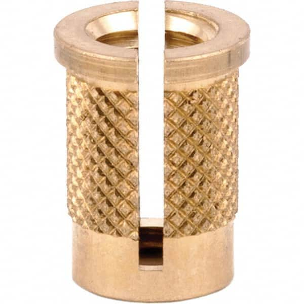 E-Z LOK - Press Fit Threaded Inserts Type: Flanged For Material Type: Plastic - Top Tool & Supply