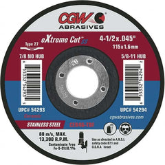 CGW Abrasives - Cutoff Wheels Tool Compatibility: Angle Grinders Wheel Diameter (Inch): 6 - Top Tool & Supply