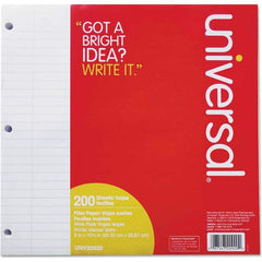 UNIVERSAL - Note Pads, Writing Pads & Notebooks Writing Pads & Notebook Type: Filler Paper Size: 8 x 10-1/2 - Top Tool & Supply