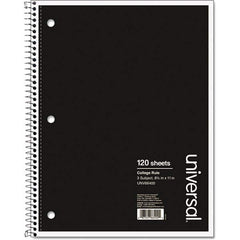 UNIVERSAL - Note Pads, Writing Pads & Notebooks Writing Pads & Notebook Type: Notebook Size: 11 x 8-1/2 - Top Tool & Supply