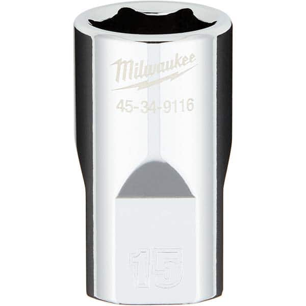 Milwaukee Tool - Hand Sockets Drive Size (Inch): 1/2 Size (mm): 15.0000 - Top Tool & Supply