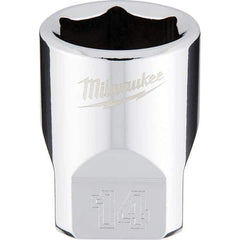 Milwaukee Tool - Hand Sockets Drive Size (Inch): 1/4 Size (mm): 14.0000 - Top Tool & Supply