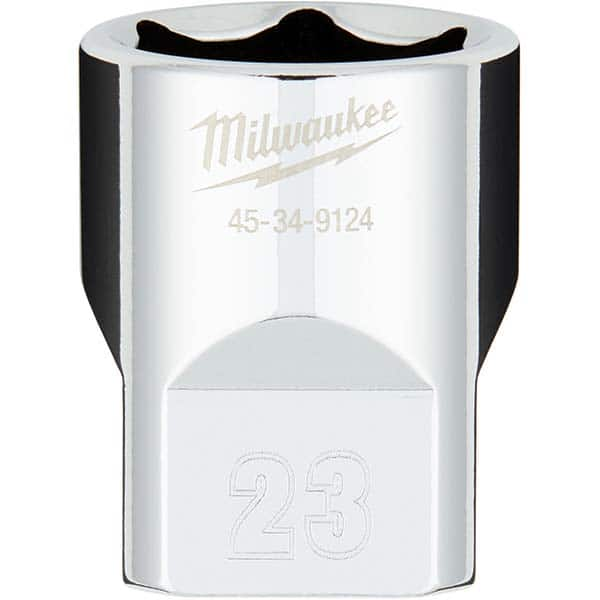 Milwaukee Tool - Hand Sockets Drive Size (Inch): 1/2 Size (mm): 23.0000 - Top Tool & Supply