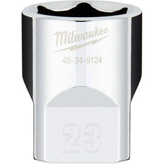 Milwaukee Tool - Hand Sockets Drive Size (Inch): 1/2 Size (mm): 23.0000 - Top Tool & Supply