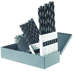 29 Pc. HSS Black Oxide Range 1/16-1/2 x 64Ths-Taper Length Drill Set-Metal Index - Top Tool & Supply