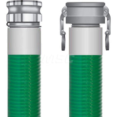 Liquid Suction & Discharge Hose; Inside Diameter (Inch): 2; Length (Feet): 10; Outside Diameter (Decimal Inch): 2.3900; Material: PVC; Working Pressure (psi): 70.000; Vacuum Rating: 29 In. Hg; Color: Green; Minimum Temperature (F): -23.000; Maximum Temper