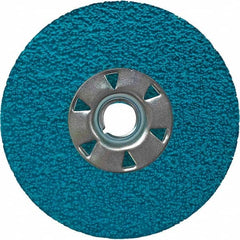 VSM - 5" Diam, 7/8" Hole, 36 Grit Ceramic Fiber Disc - Top Tool & Supply